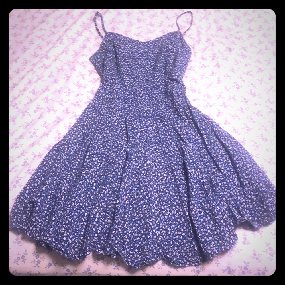 Blue flower XS Old Navy summer dress